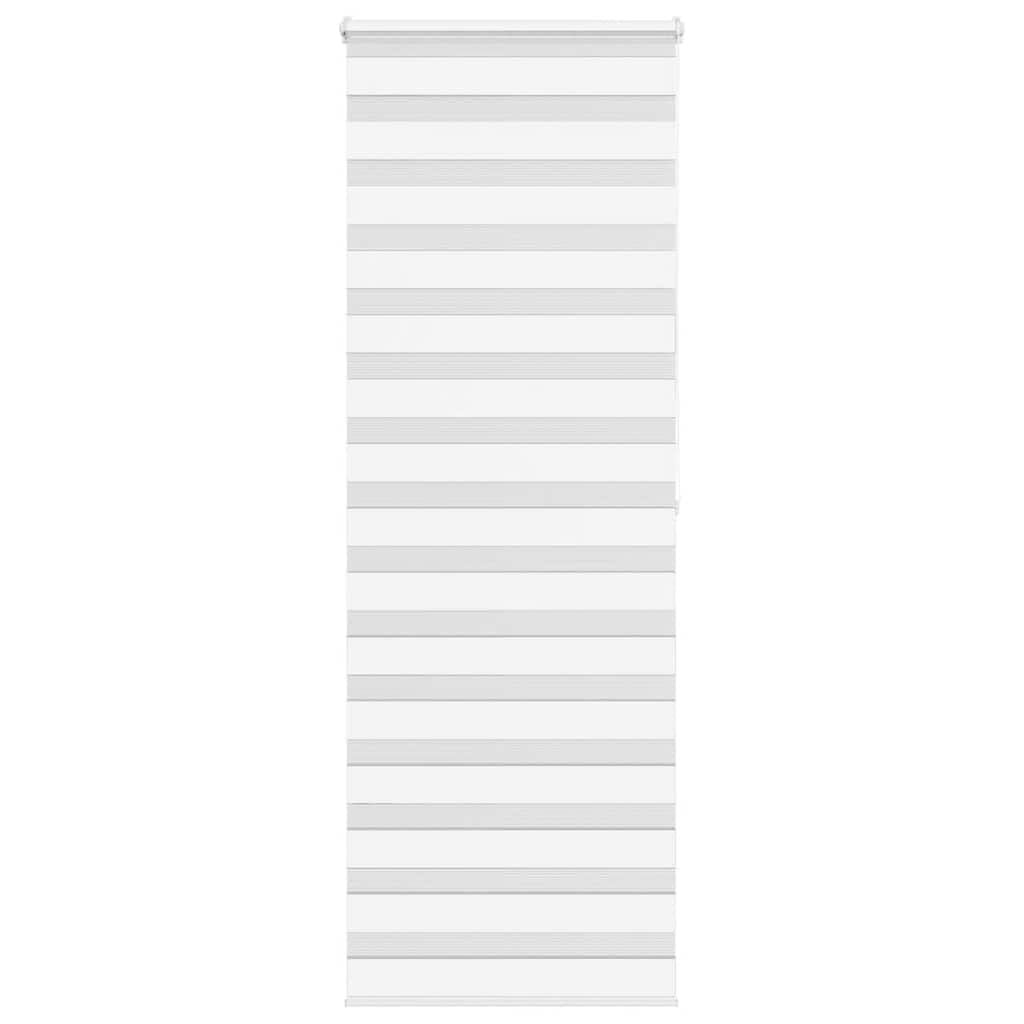 vidaXL Zebra rolgordijn 75x200 cm stofbreedte 70,9 cm polyester wit