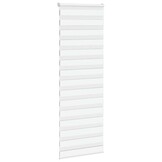 vidaXL Zebra rolgordijn 75x200 cm stofbreedte 70,9 cm polyester wit