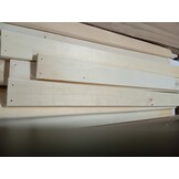 vidaXL Stapelbed 75x190 cm massief grenenhout wit