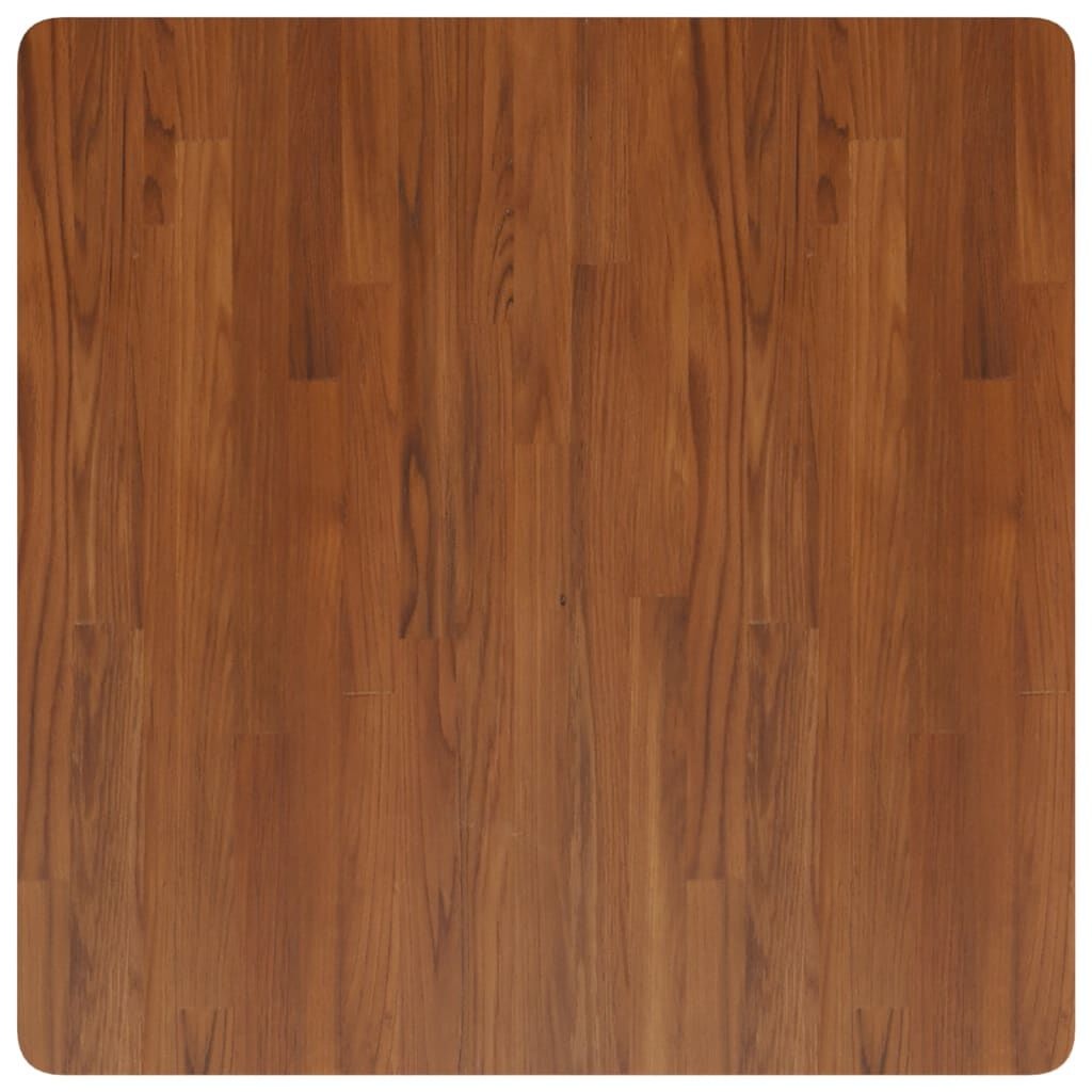 vidaXL Tafelblad vierkant 80x80x1,5cm behandeld eiken donkerbruin