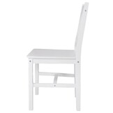 vidaXL Eetkamerstoelen 4 st grenenhout wit