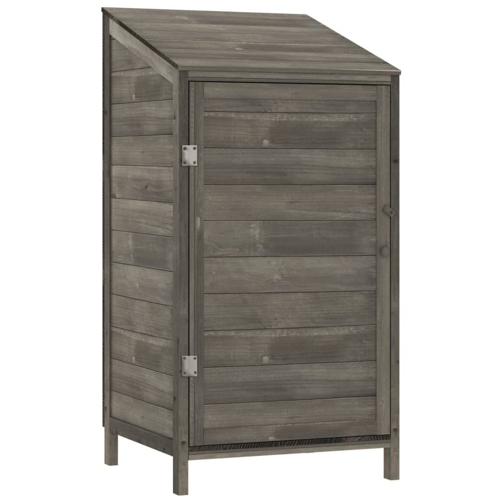 vidaXL Tuinschuur 55x52x112 cm massief vurenhout antracietkleurig