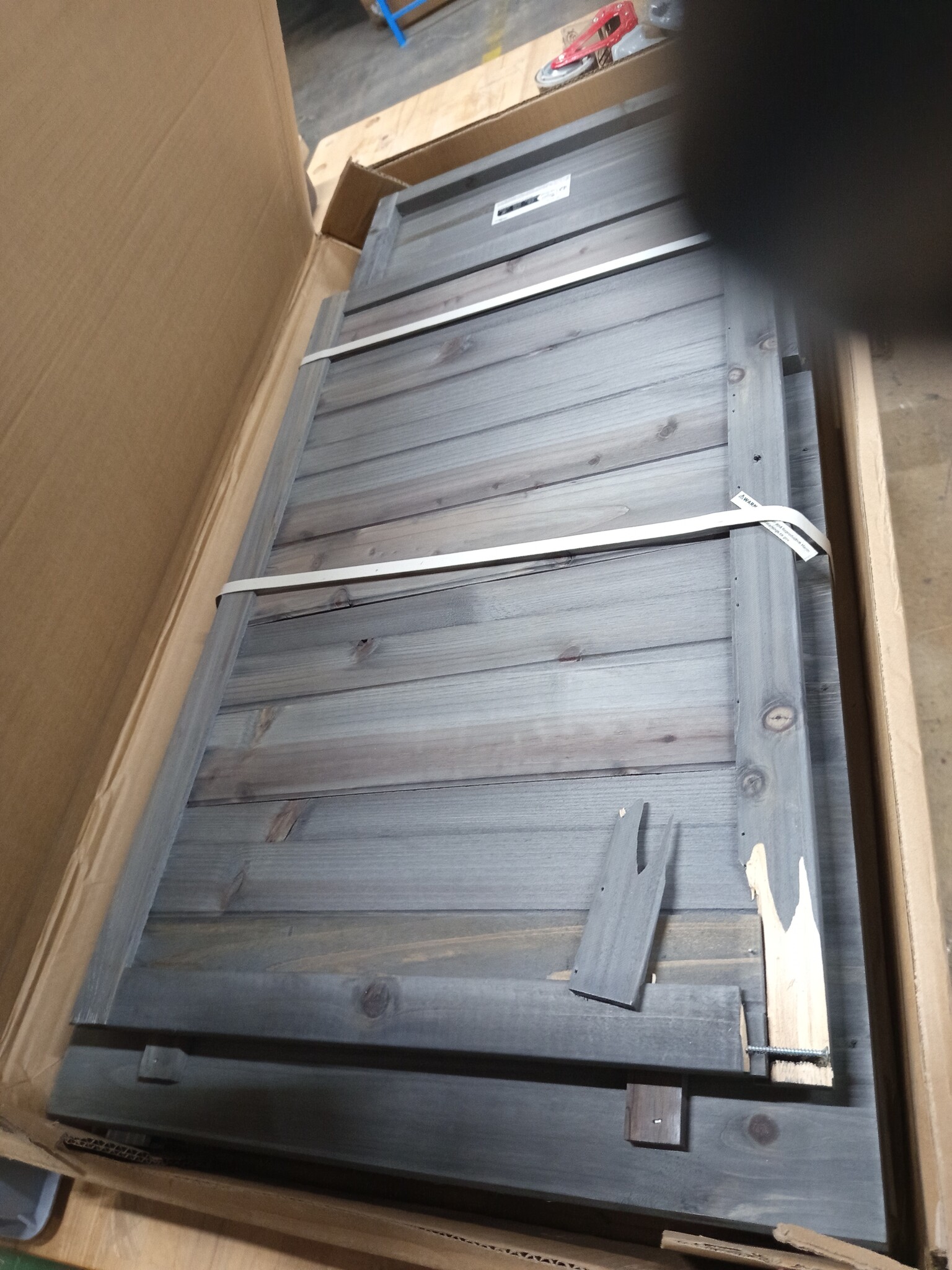 vidaXL Tuinschuur 55x52x112 cm massief vurenhout antracietkleurig