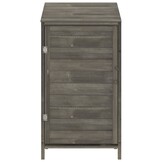 vidaXL Tuinschuur 55x52x112 cm massief vurenhout antracietkleurig