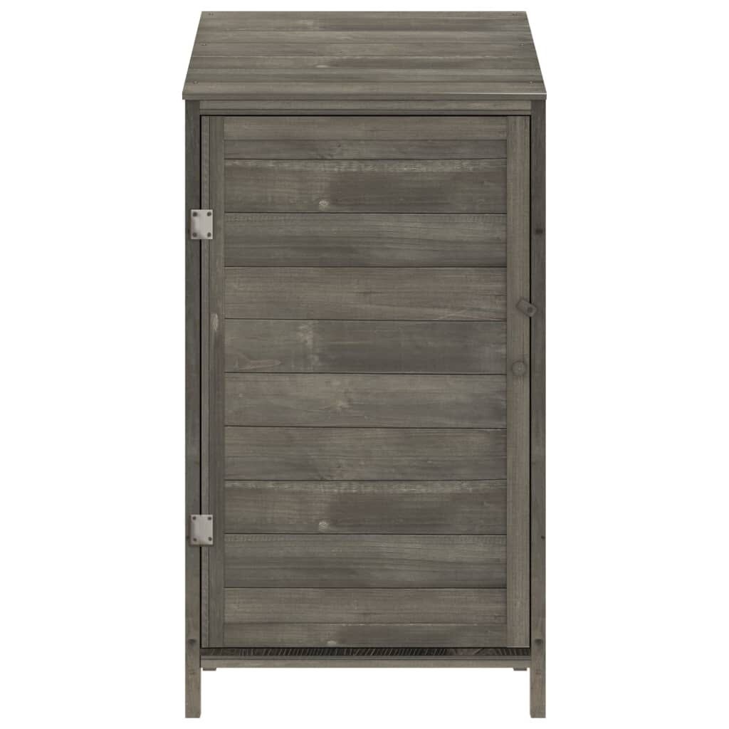 vidaXL Tuinschuur 55x52x112 cm massief vurenhout antracietkleurig