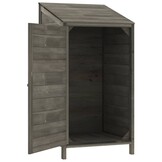 vidaXL Tuinschuur 55x52x112 cm massief vurenhout antracietkleurig