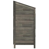 vidaXL Tuinschuur 55x52x112 cm massief vurenhout antracietkleurig