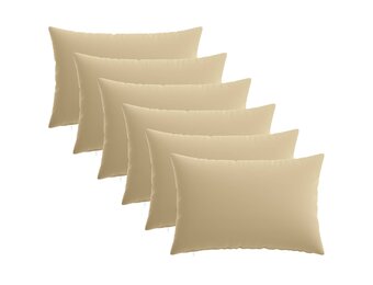 VidaXL Kussensloop Beige HEERLEN 30x50cm Polyester - 6 Stuks (31% Korting)