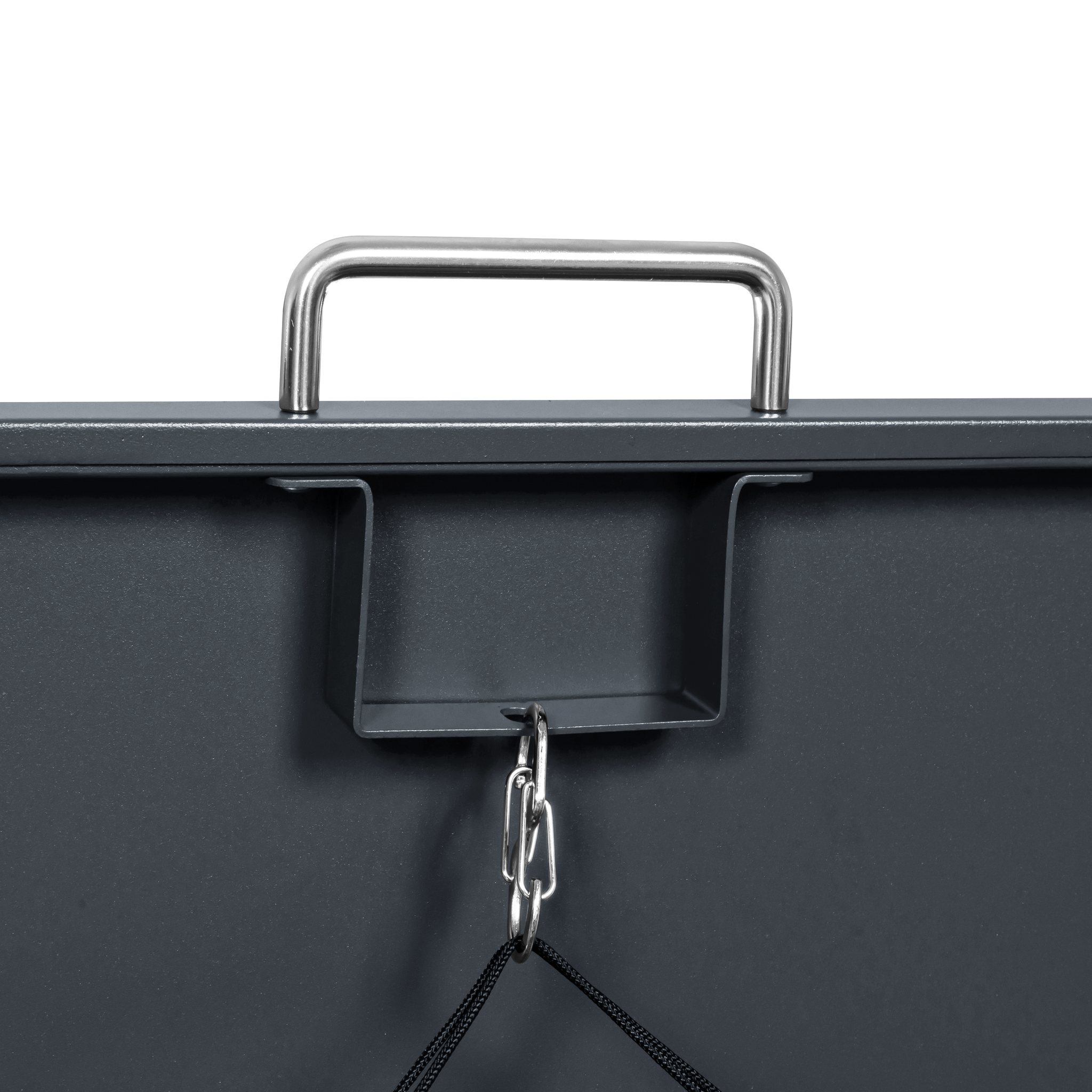 Container ombouw voor 1 container - staal - houtlook antraciet
