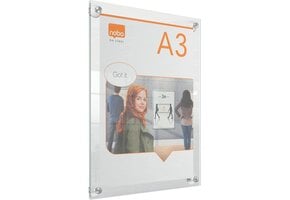 Acryl Posterframe A3 Wandmontage Troebel M | Verplaatsbaar met Zuignap | 33% Korting