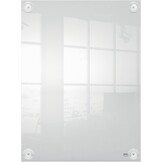 Nobo A3 Acryl Verplaatsbaar Posterframe Voor Aan De Muur, Frameloos, Staande en Liggende Positie, Met Zuignap Montage, Premium Plus, Transparant, 1915599