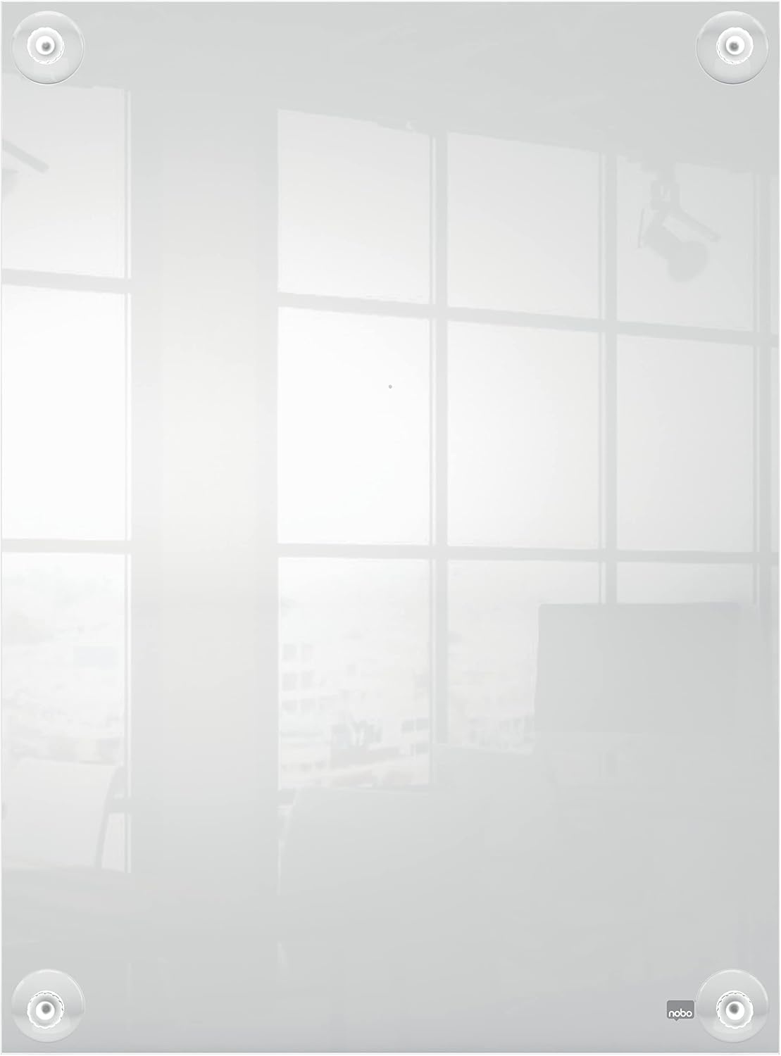 Nobo A3 Acryl Verplaatsbaar Posterframe Voor Aan De Muur, Frameloos, Staande en Liggende Positie, Met Zuignap Montage, Premium Plus, Transparant, 1915599