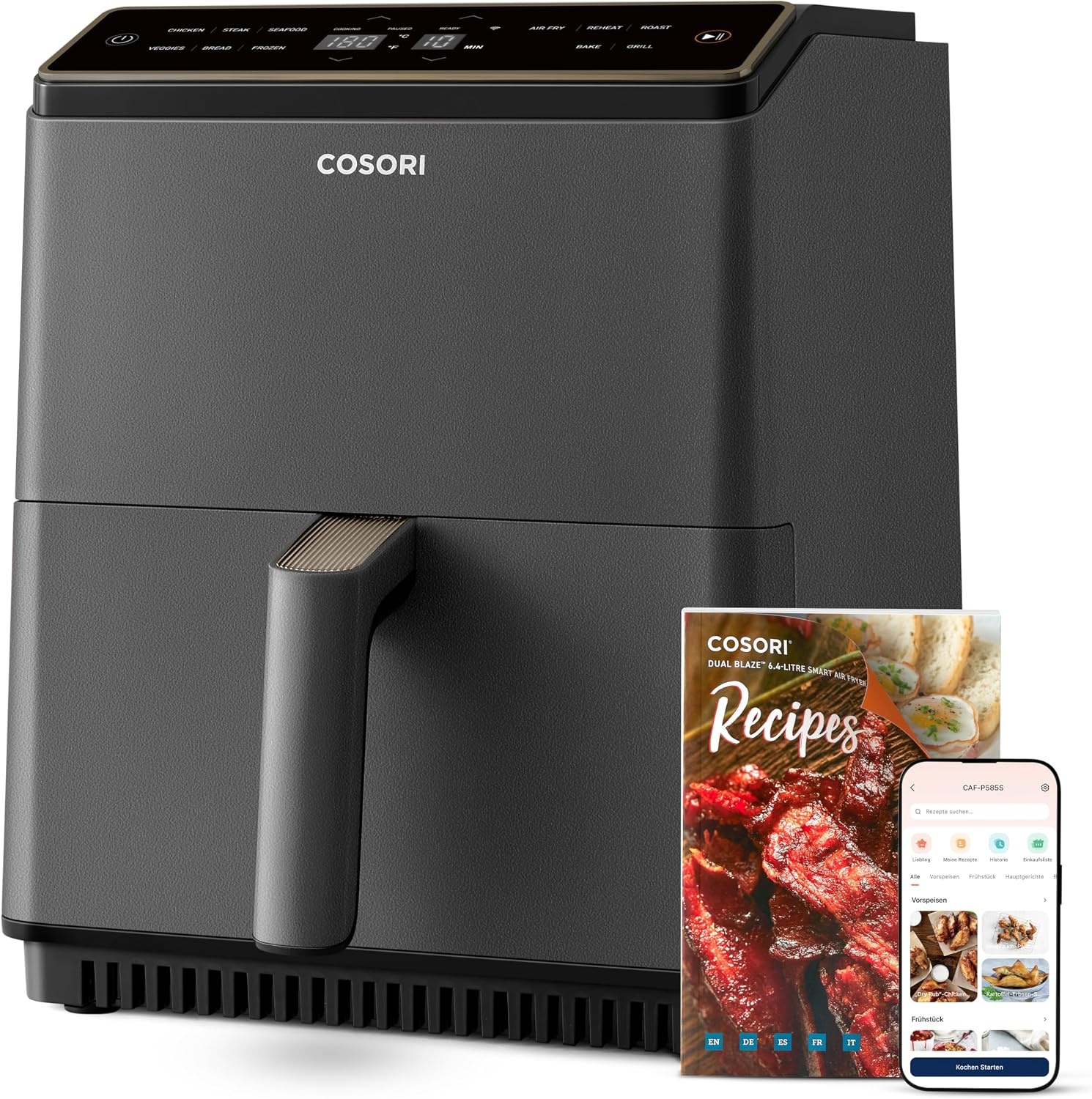 Cosori Airfryer, 11-in-1 heteluchtfriteuse, 6,4 l, Dual Blaze-technologie