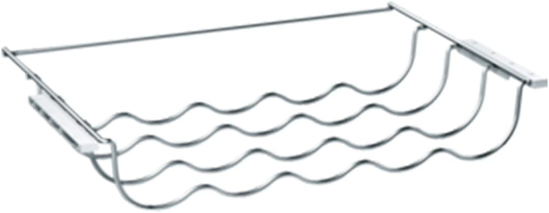 Bosch KSZ10020 Flessenhouder voor de vermelde inbouwkoelapparaten van Bosch/tot 5 flessen / 28,7 × 47,8 × 7,7 cm (l x b x h) / geschikt voor levensmiddelen/chroom