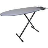 Braun CareStyle IB3001 BK Strijkplank perfect voor stoomstrijkijzerstations, dampdoorlatend legvlak, overtrek van 100% katoen, 122 x 40 cm, zwart/grijs
