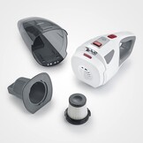 SEVERIN HV 7146, 4-in-1 accu-handstofzuiger met turboborstel geschikt voor dierenharen/vloerbedekking, 30 min duur (eco), 650 ml capaciteit, 22,2 V accu, 2.200 mAH/18.5 Volt, Wet & Dry"-functie