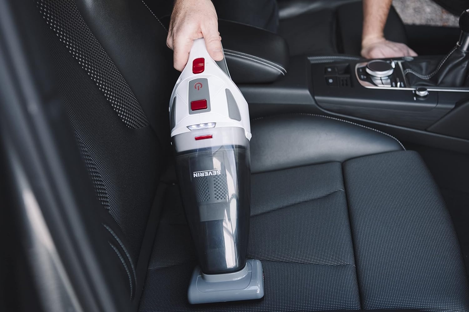 SEVERIN HV 7146, 4-in-1 accu-handstofzuiger met turboborstel geschikt voor dierenharen/vloerbedekking, 30 min duur (eco), 650 ml capaciteit, 22,2 V accu, 2.200 mAH/18.5 Volt, Wet & Dry"-functie