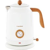 DmofwHi Retro Waterkoker 1.7 L met Temperatuurmeter - Wit