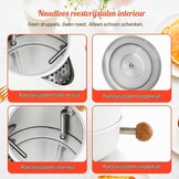 DmofwHi Retro Waterkoker 1.7 L met Temperatuurmeter - Wit