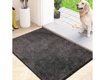 FCSDETAIL Vuilvanger Voetmat, Antislip Machine Wasbare Voetmat, Deurmat met Waterabsorberende en Zachte Microvezels voor Hond, Entree, Deur en Gang
