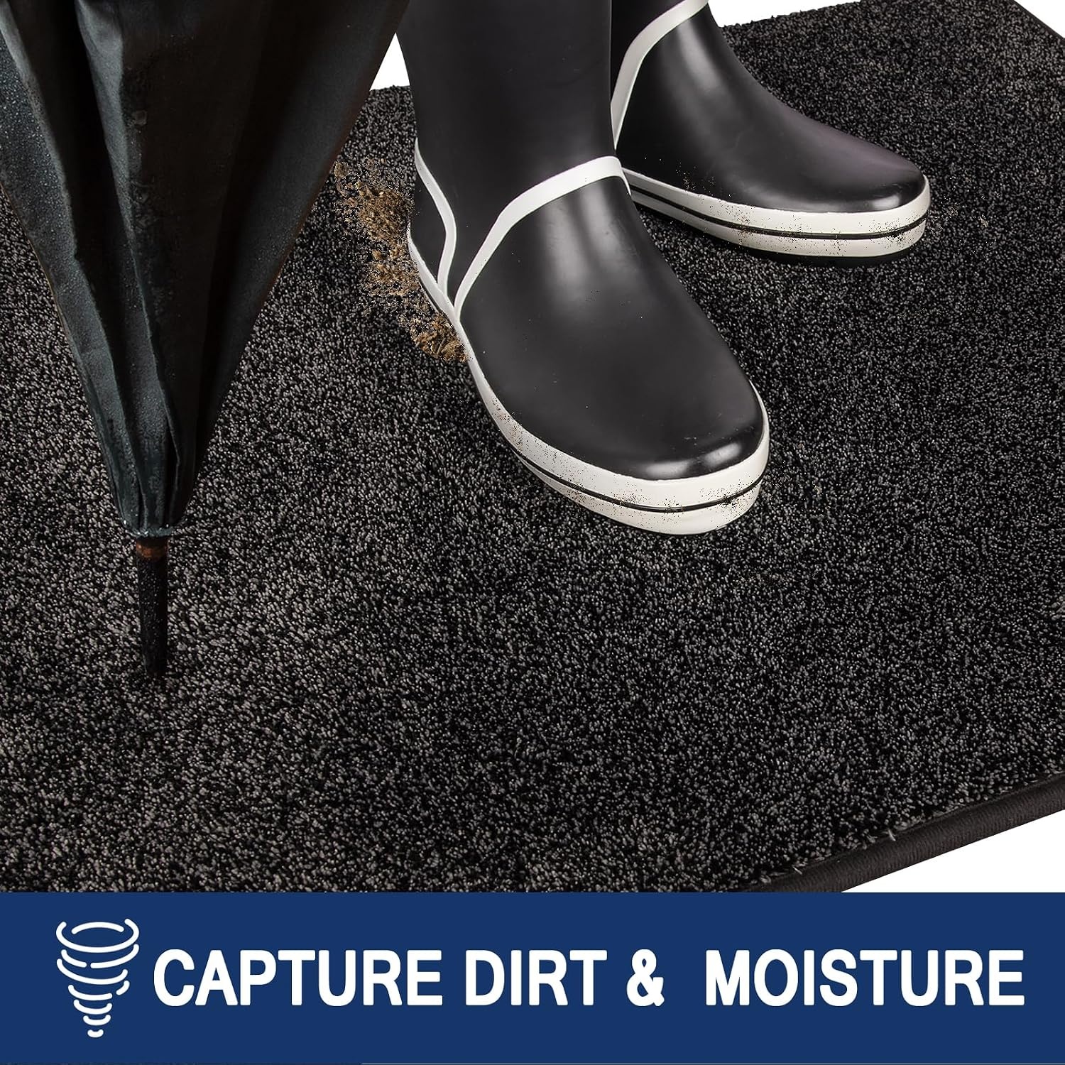 FCSDETAIL Vuilvanger Voetmat, Antislip Machine Wasbare Voetmat, Deurmat met Waterabsorberende en Zachte Microvezels voor Hond, Entree, Deur en Gang