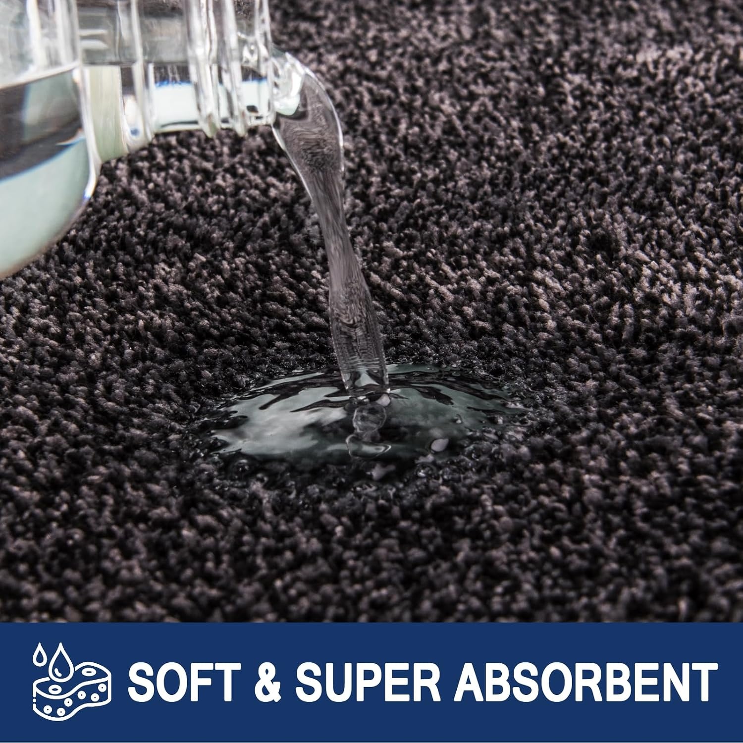FCSDETAIL Vuilvanger Voetmat, Antislip Machine Wasbare Voetmat, Deurmat met Waterabsorberende en Zachte Microvezels voor Hond, Entree, Deur en Gang