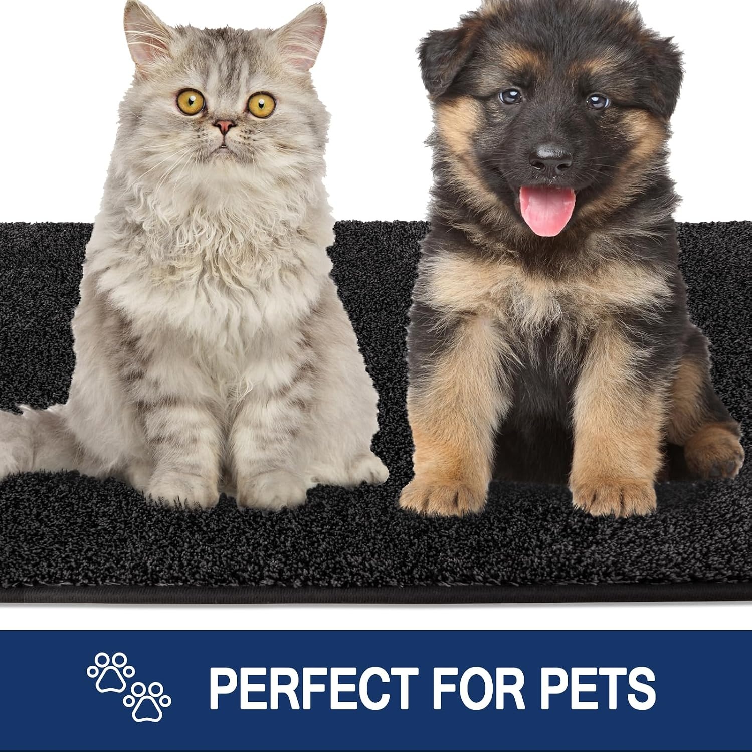 FCSDETAIL Vuilvanger Voetmat, Antislip Machine Wasbare Voetmat, Deurmat met Waterabsorberende en Zachte Microvezels voor Hond, Entree, Deur en Gang