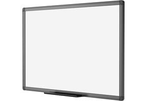 Magnetisch Whiteboard 90x60cm Zwart Aluminium Frame Wit L - 32% Korting