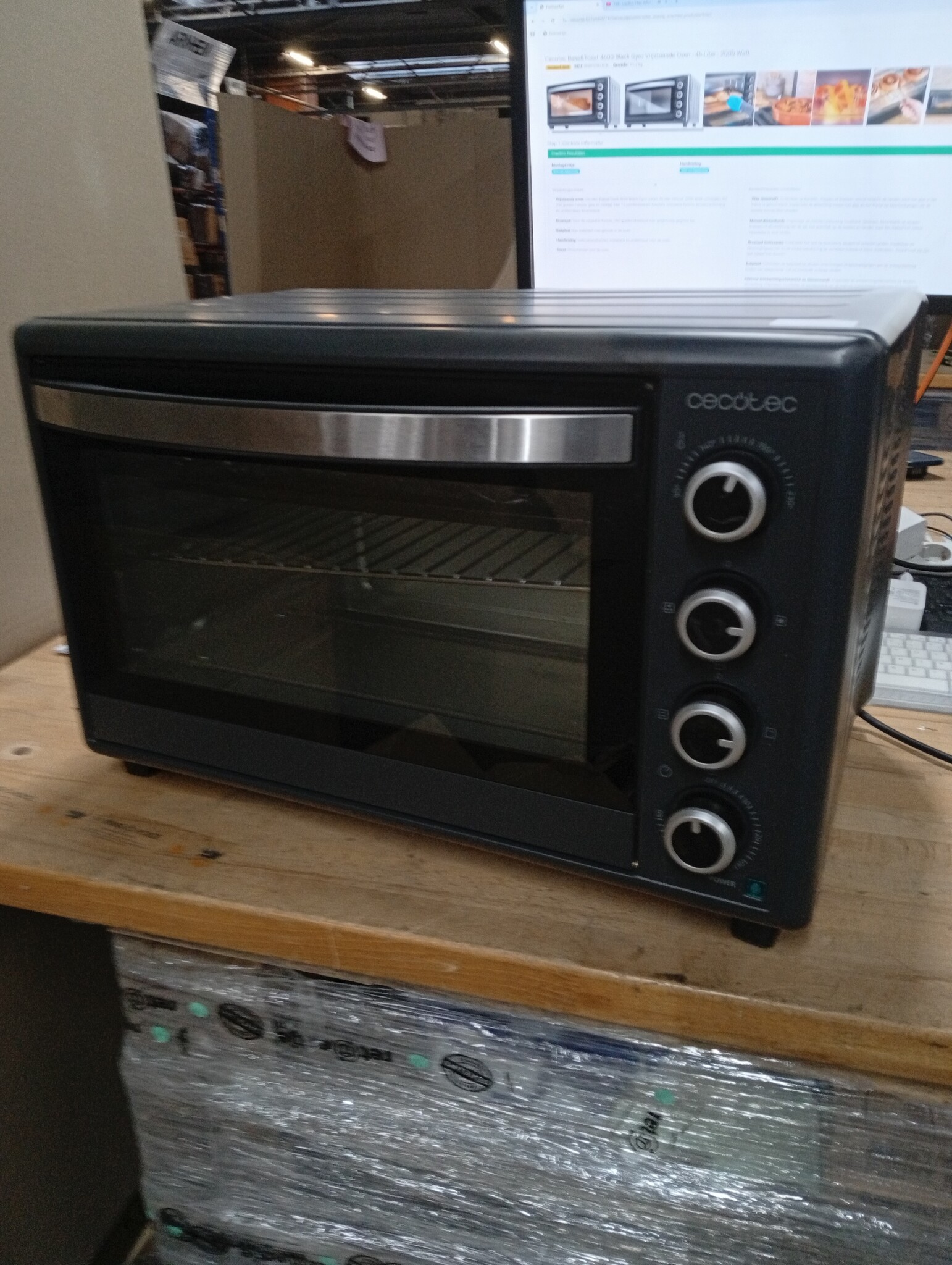 Cecotec Bake&Toast 4600 Black Gyro Vrijstaande Oven - 46 Liter - 2000 Watt
