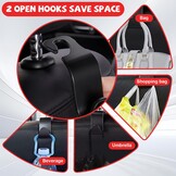 Autoarmleuningbox, universeel, armleuningbox voor voertuigen, PU-leer, armleuningen, box, armleuningen, kussen, 33 x 19 x 7 cm, armleuningbox, middenconsole, pad met haken en organizervakken