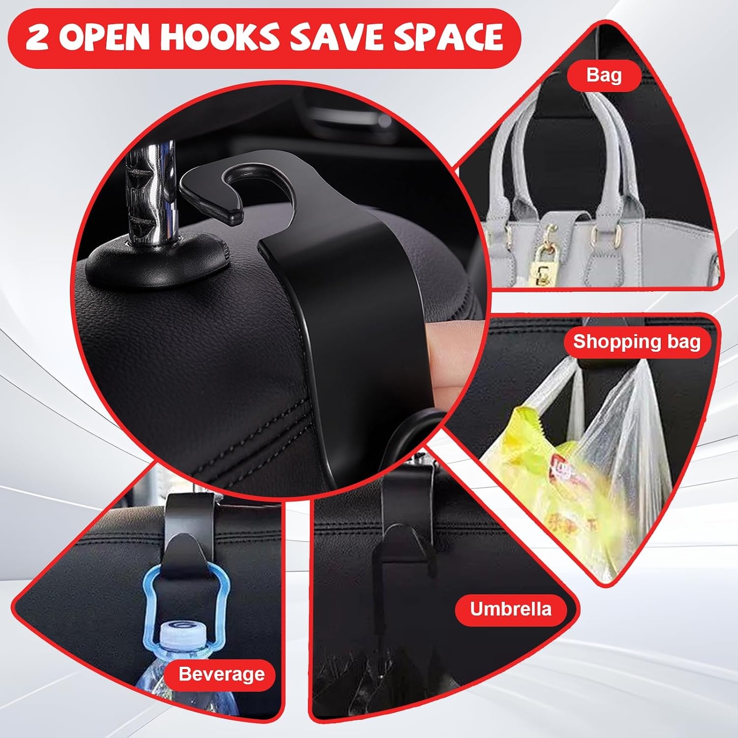 Autoarmleuningbox, universeel, armleuningbox voor voertuigen, PU-leer, armleuningen, box, armleuningen, kussen, 33 x 19 x 7 cm, armleuningbox, middenconsole, pad met haken en organizervakken