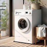 Wasmachinebak, 60 x 60 cm waterdichte siliconen wasbak voor vloerbescherming, lekkagebeveiligingsbak voor wasmachines, drogers, vaatwassers, koelkasten, airconditioners
