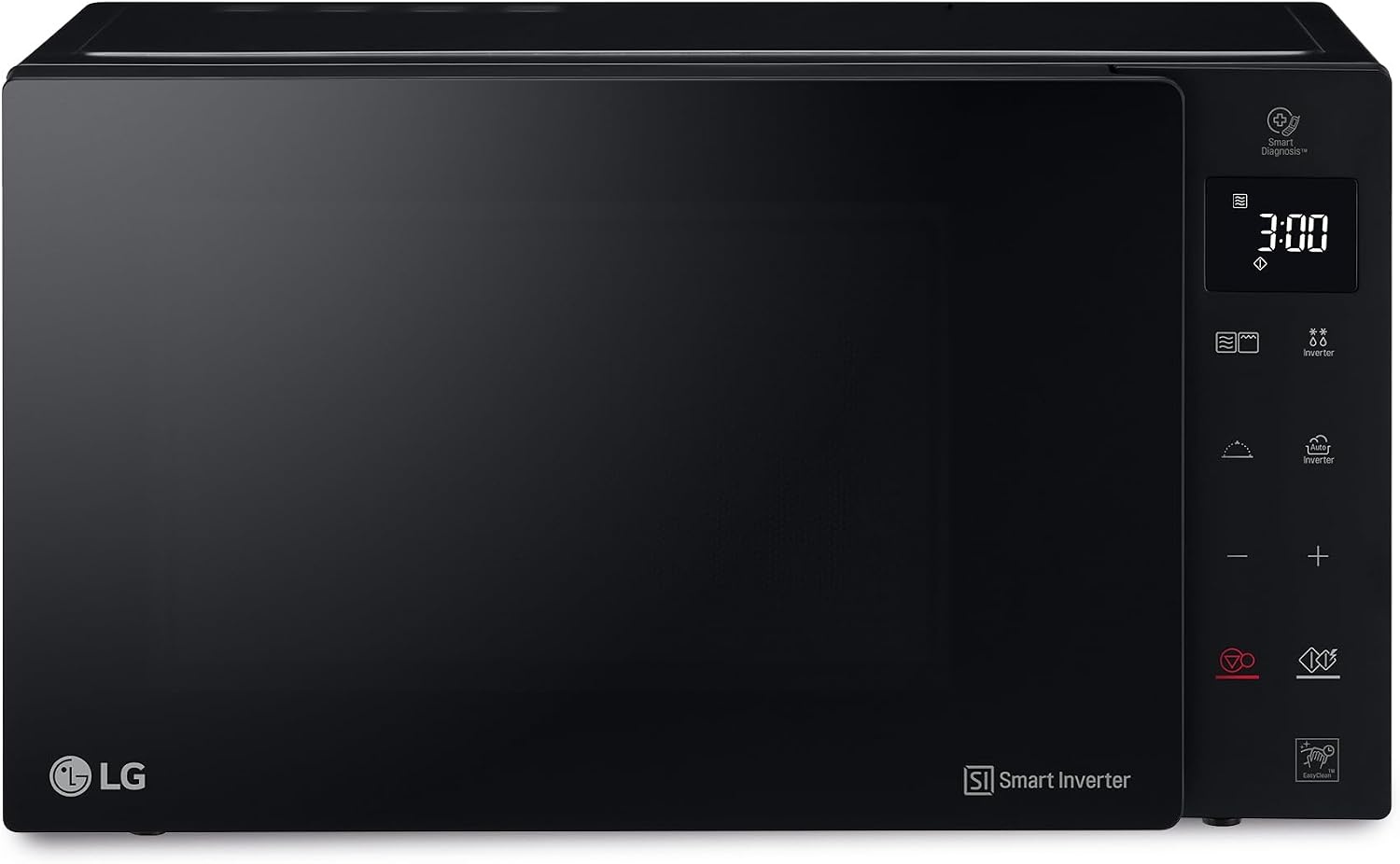 LG - Magnetron, grill, smart inverter 476 x 272 x 388 mm zwart transparant