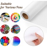 WSICSE Overtrekpapier Rol - 59cm x 28m - Wit - Voor Naaipatronen, Tekenen en Schetsen