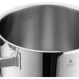 WMF Function 4 pannenset 5-delig rood. Innovatieve deksel met 4 afgietfuncties, Geschikt voor Inductie, Glazen deksel, Cromargan® 18/10 RVS, Vaatwasserbestendig, Handgrepen worden niet heet.