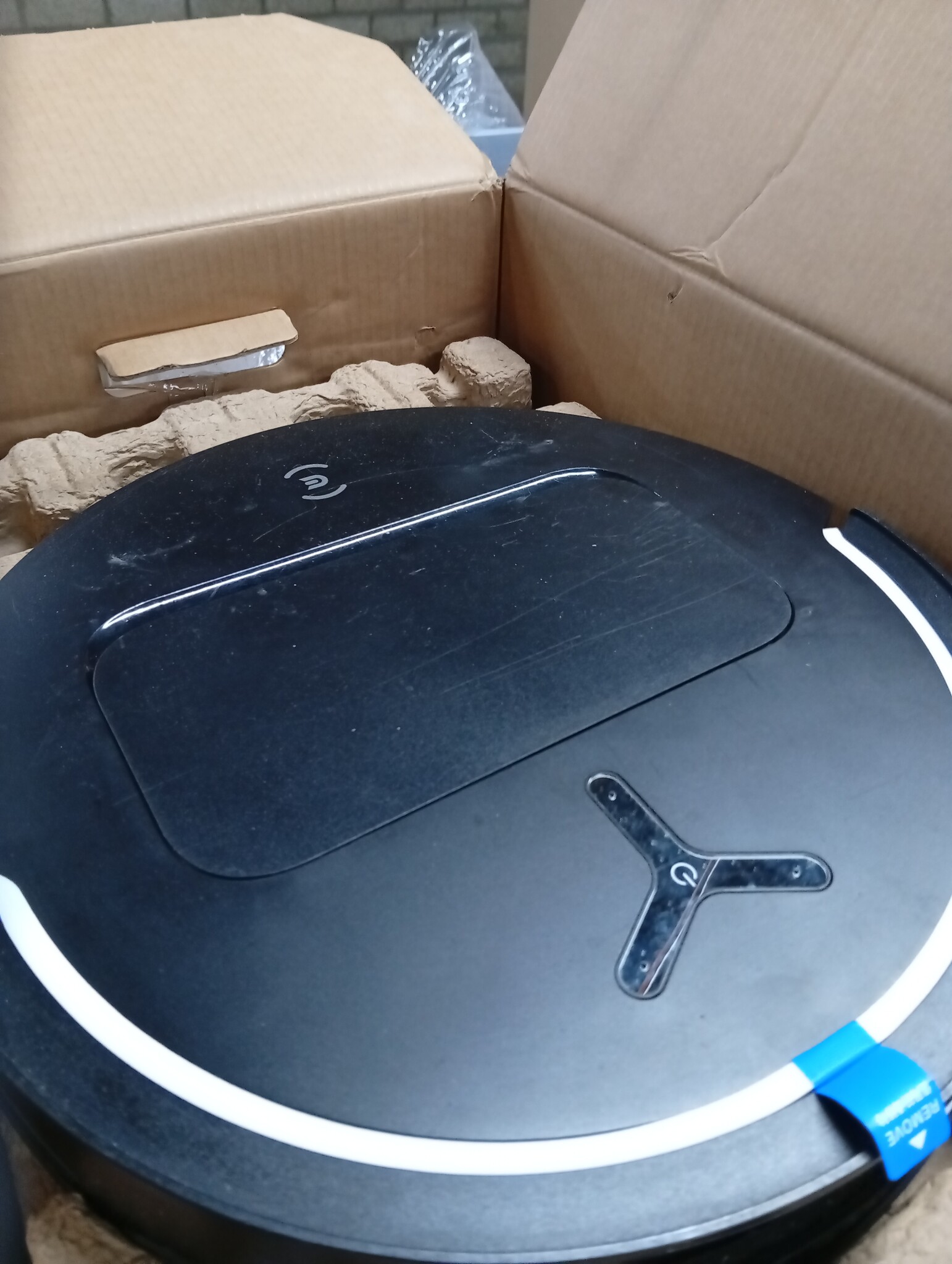 ECOVACS DEEBOT T50 OMNI Gen2-robotstofzuiger en -dweil, 25.000 Pa, ZeroTangle 3.0, AIVI 3D 2.0, alles-in-één OMNI-station, dweil voor 75°C-water, ultradun - 81 mm, Zwart