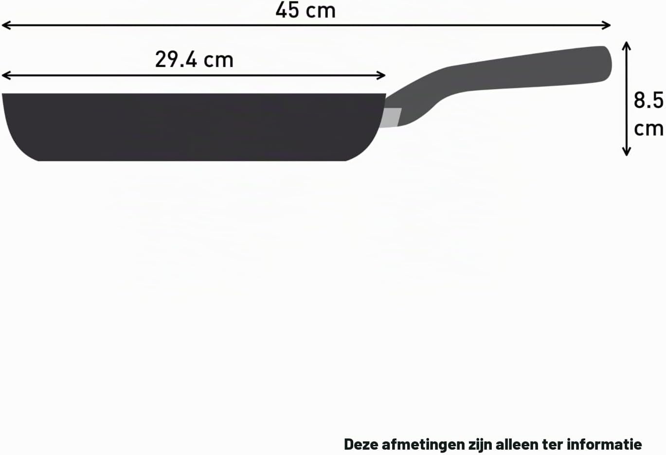 Tefal Duetto On Koekenpan 28 cm, 10 jaar garantie, Go Ceram anti-aanbaklaag, Thermo-Signal technologie, G7660634 - Maat Koekenpan 28 cm