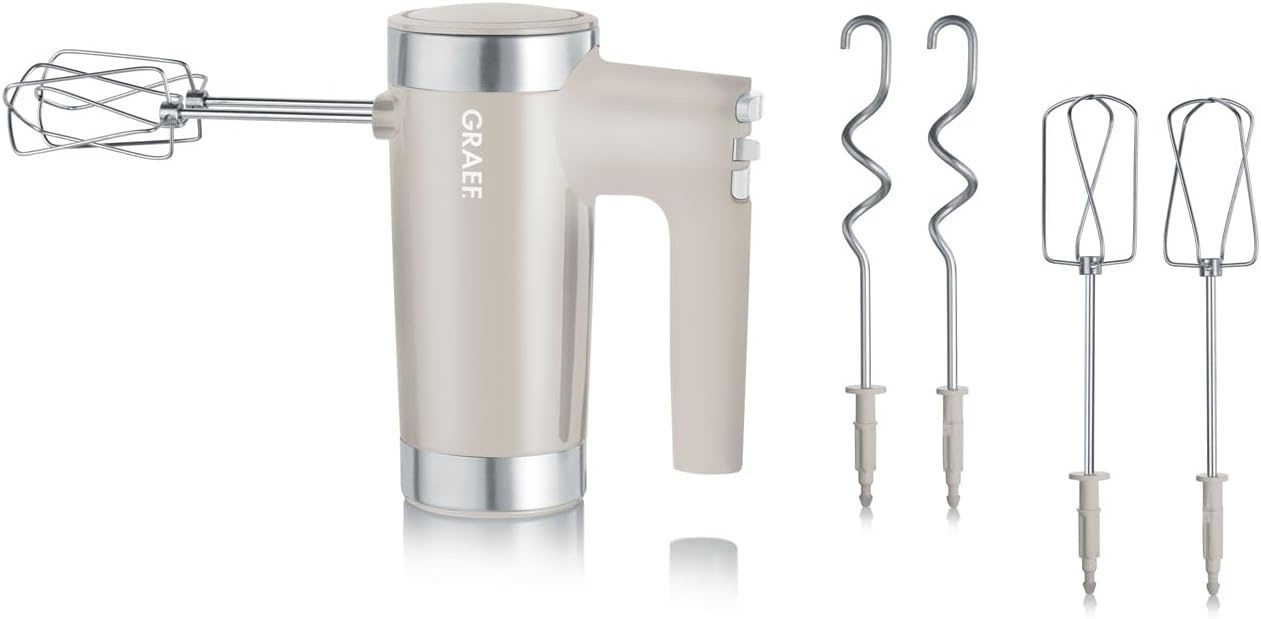 Graef HM508 Handmixer | 600 Watt | 7 snelheden turboknop