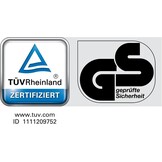 keeeper 2x Stevige vouwkratten met soft-touch handgrepen, 54 x 37 x 28 cm, 45 l, Ben, lichtgrijs