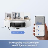 Mova E40 Ultra Robotstofzuiger met Dweilfunctie - Wit - 35 cm breed