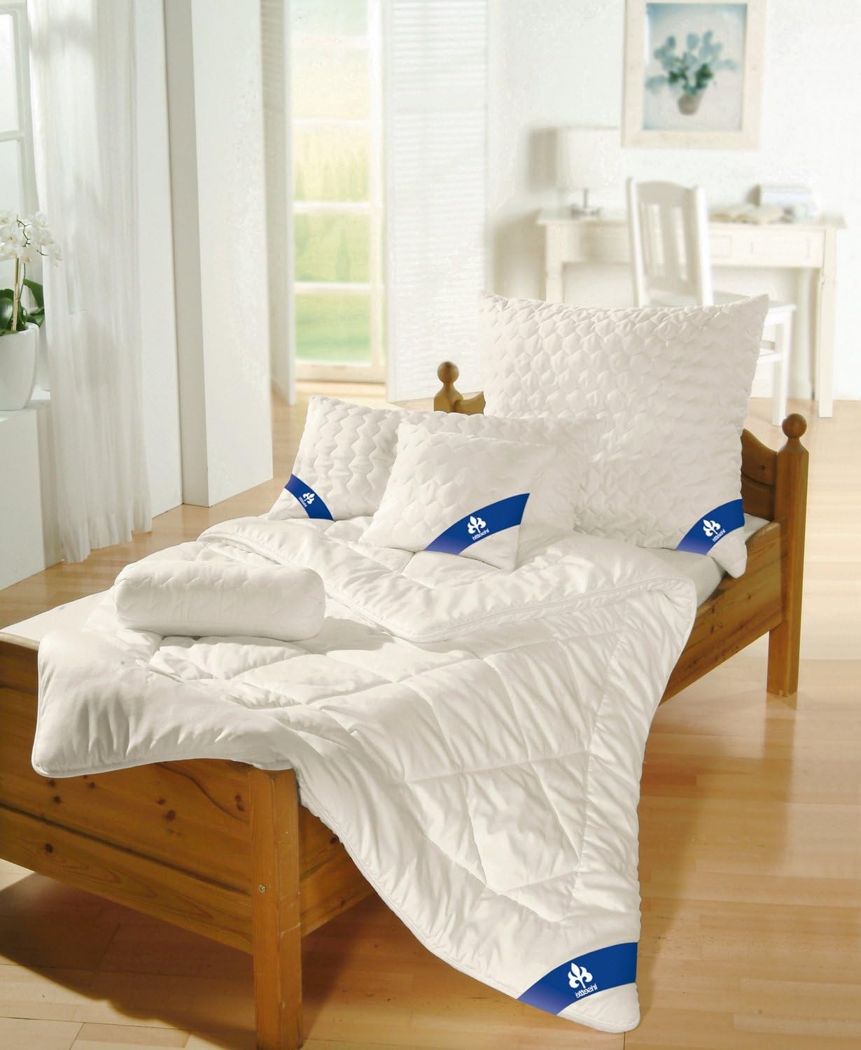 Badenia Irisette Merino Wollen Kussen 80 x 80 cm Wit