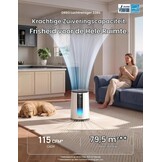 DREO Luchtreiniger voor mensen met allergieën 338S met 3-in-1 HEPA-filter