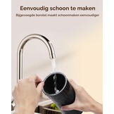Morpilot 4 in 1 elektrische melkopschuimer, automatische warm- en koud schuimmachine en melkverwarmer voor latte, cappuccino, macchiatos, 240ml 400W