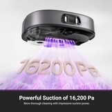 EUREKA J15 Pro Ultra Robotstofzuiger - 16200Pa - Zwart - Met Zelfreinigend Station