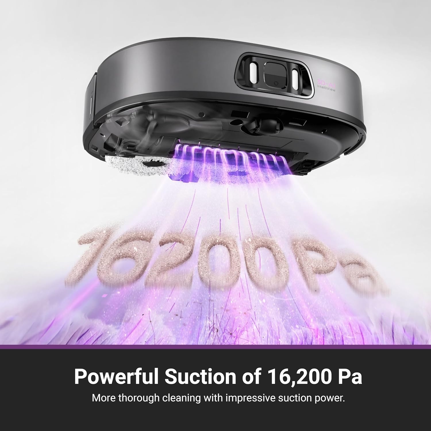 EUREKA J15 Pro Ultra Robotstofzuiger - 16200Pa - Zwart - Met Zelfreinigend Station