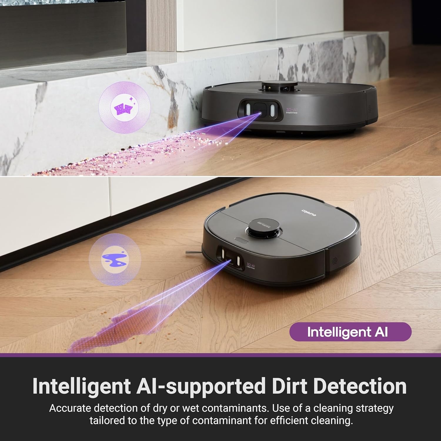 EUREKA J15 Pro Ultra Robotstofzuiger - 16200Pa - Zwart - Met Zelfreinigend Station