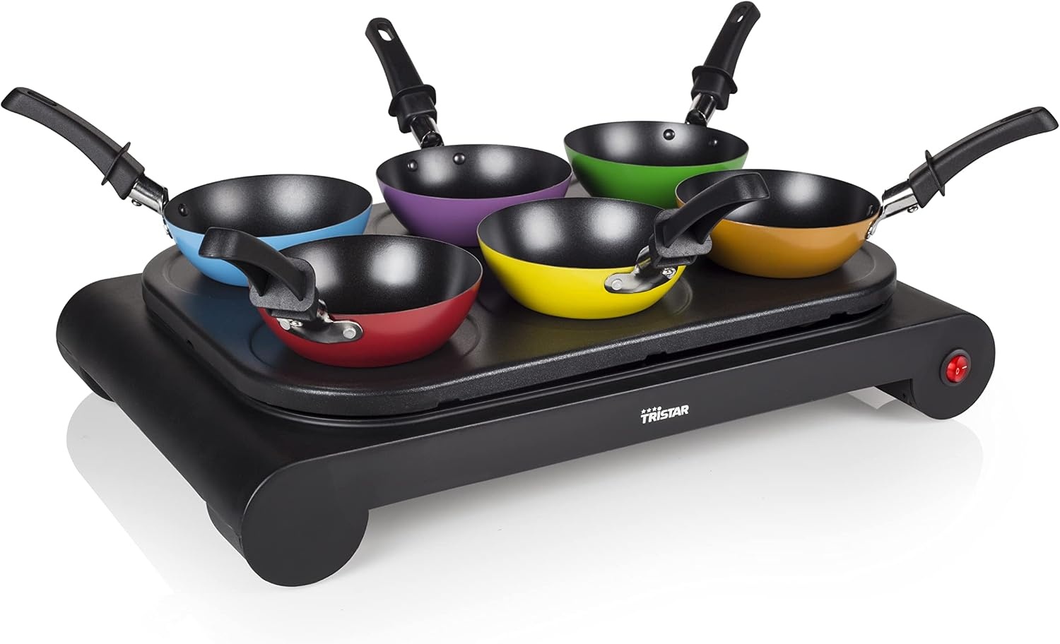 Tristar BP-2827 Wokset – Ook te gebruiken als crêpe- en bakplaat – Vermogen: 1000W
