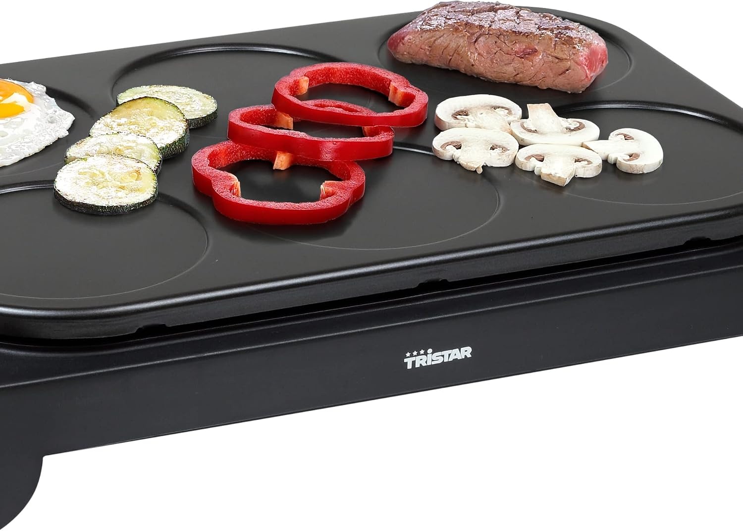 Tristar BP-2827 Wokset – Ook te gebruiken als crêpe- en bakplaat – Vermogen: 1000W