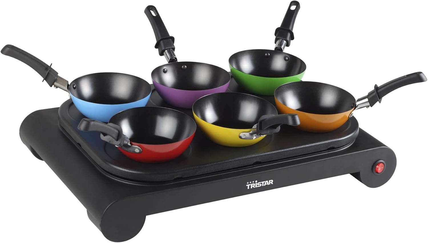 Tristar BP-2827 Wokset – Ook te gebruiken als crêpe- en bakplaat – Vermogen: 1000W