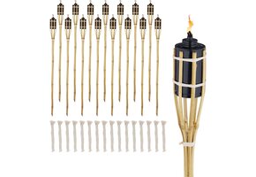 Bamboe Tuinfakkels 90cm (Set van 16) met 33% Korting